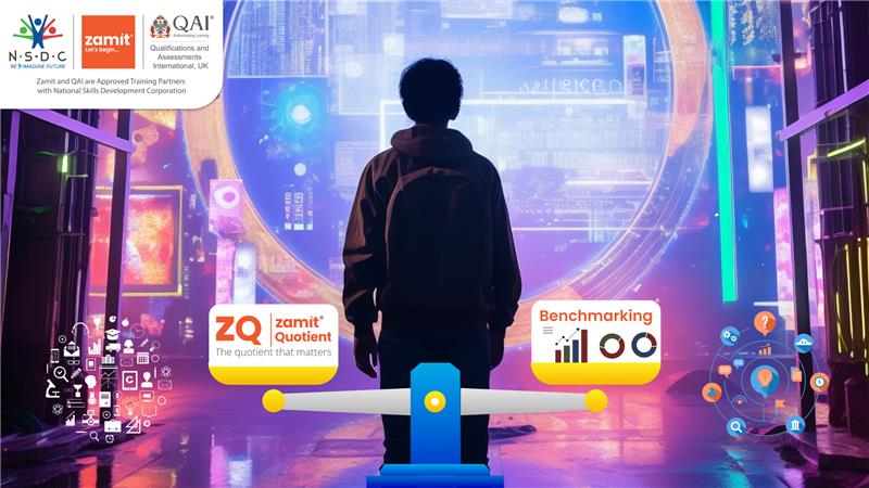 Student exploring future skills with Zamit Quotient and benchmarking tools for schools